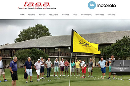 TAGA Golf - Web autoadministrable